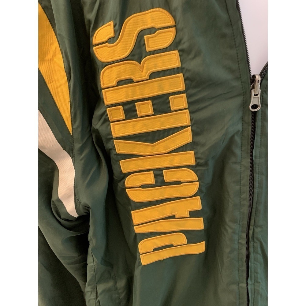 VTG Nike Green Bay Packers Varsity Jacket Men's Large NFL Reversible Size XL - Picture 11 of 13
